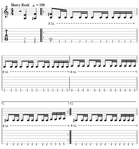 tablature Metallica : Motorbreath