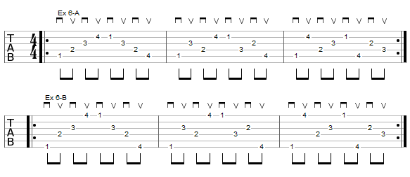 fingertwister guitare - exercice 6